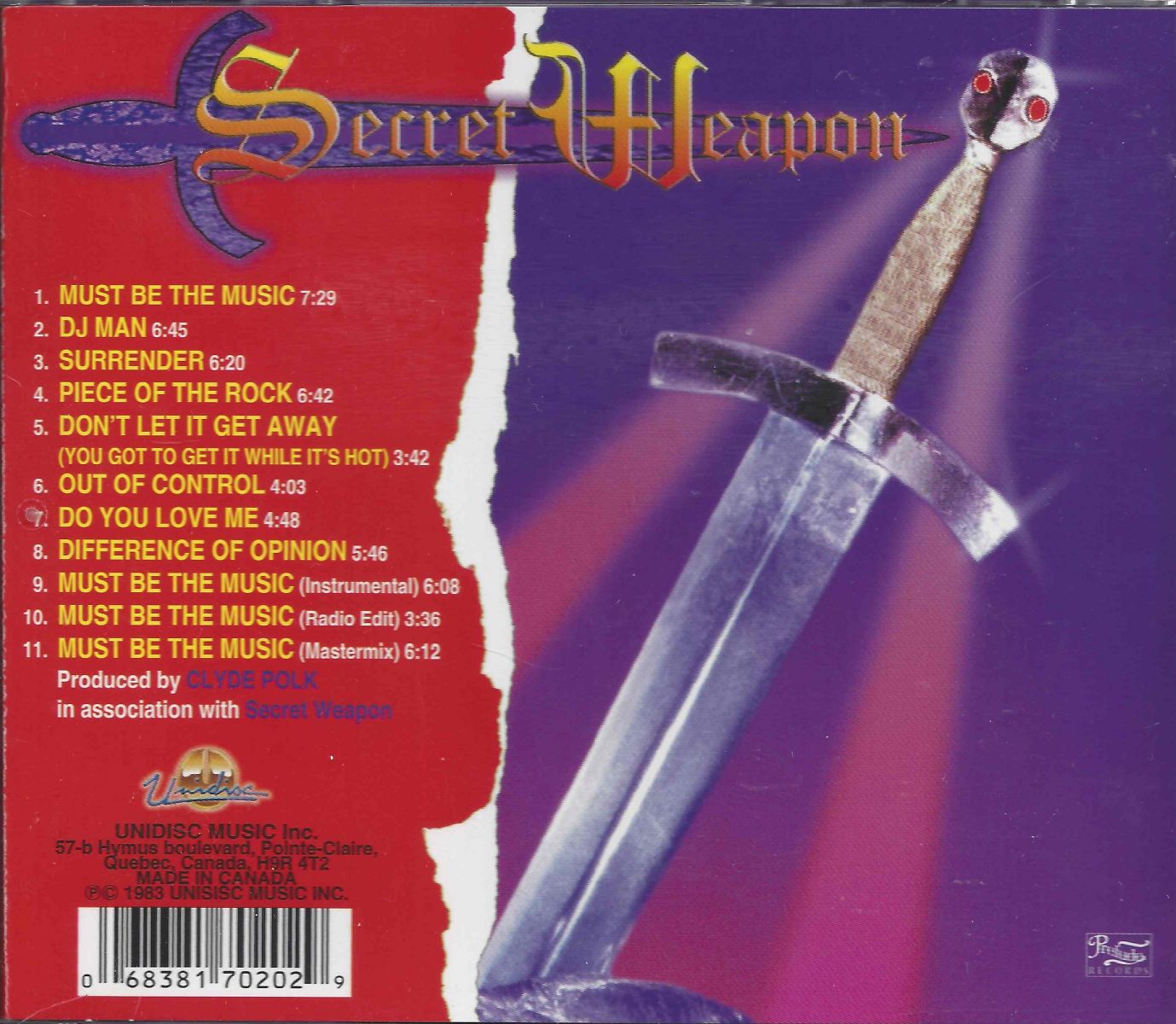 Secret Weapon ‎– Secret Weapon - Dubman Home Entertainment